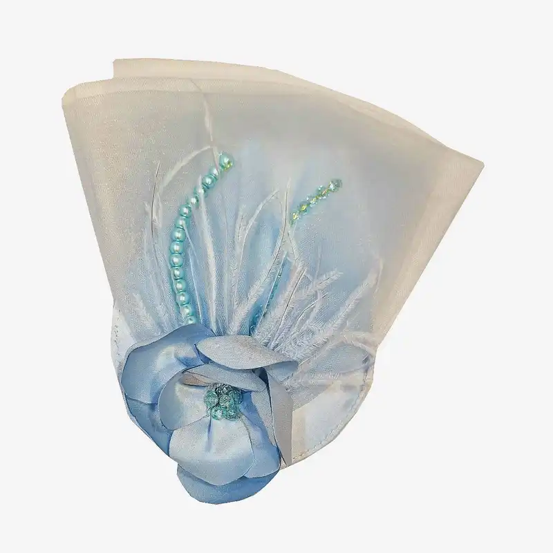 ست پیراهن و گیره مو دخترانه مدل مجلسی پرنسسی پفی