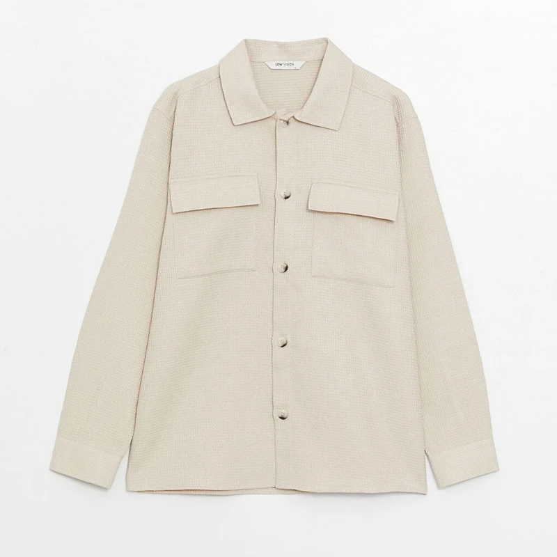 پیراهن آستین بلند مردانه ال سی وایکیکی مدل S46041Z8