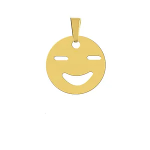 آویز گردنبند هایکا مدل ایموجی لبخند کد a.h 136