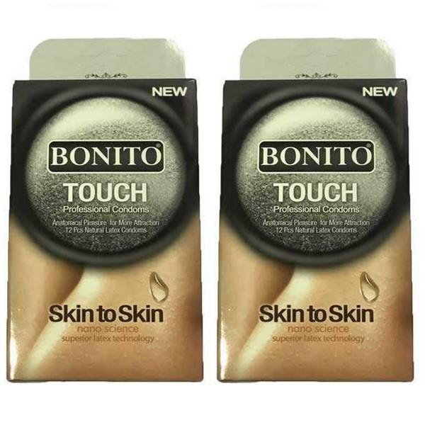 کاندوم بونیتو مدل Touch Skin To Skin مجموعه 2 عددی