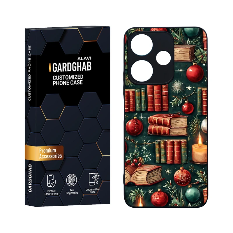 کاور گارد قاب علوی مدل دورژله ای هنری مناسب برای گوشی موبایل شیائومی Redmi 13 4G / 5G