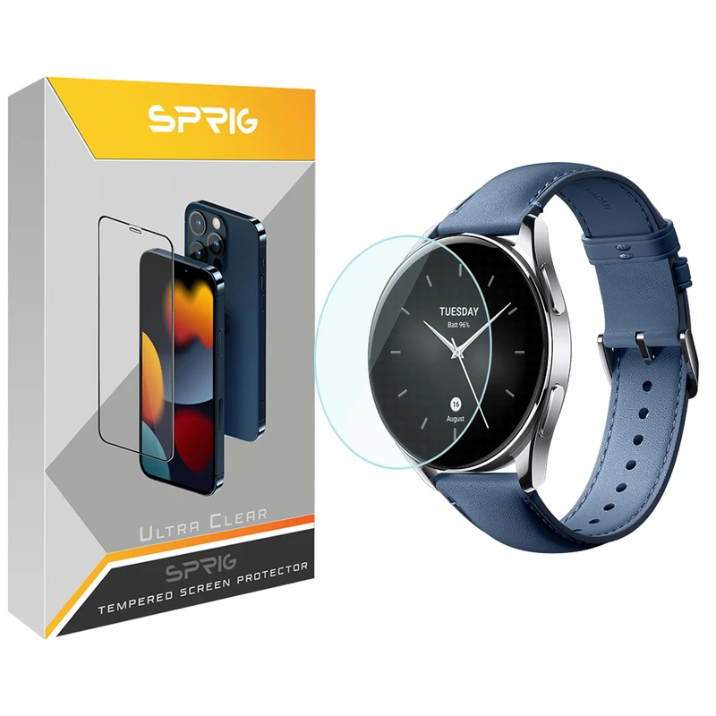 محافظ صفحه نمایش شیشه ای اسپریگ مدل SPG مناسب برای ساعت هوشمند شیائومی Watch S2 42mm