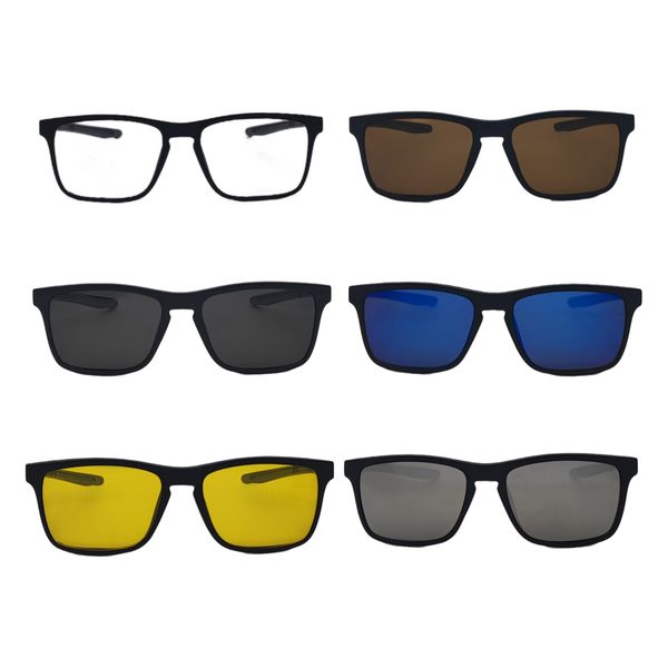 فریم عینک طبی کاوردار مدل Tr2507A c1 به همراه 5 کاور آفتابی مجموعه 6 عددی