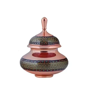 شکلات خوری مسی مدل خاتم کد KM17