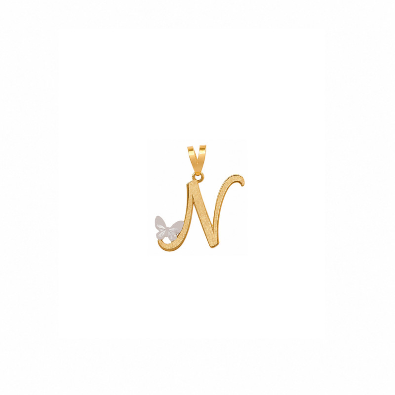آویز گردنبند طلا 18 عیار زنانه مان گالری طرح حرف N کد MD01-0033200