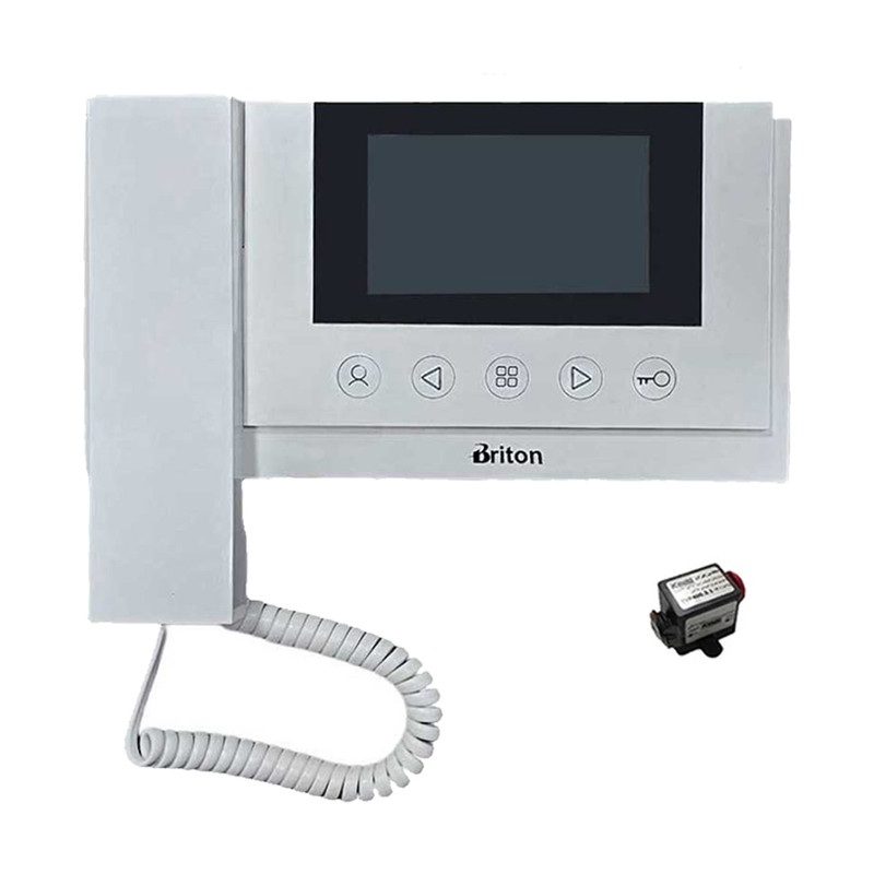 مانیتور دربازکن تصویری برایتون مدل 4310 به همراه محافظ ولتاژ مانیتور