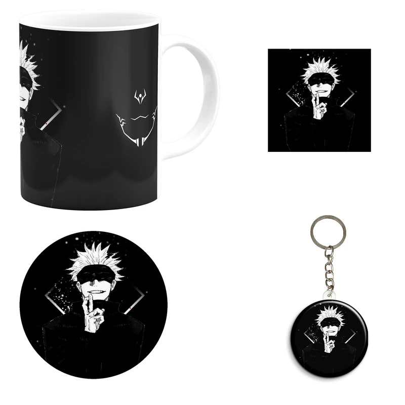 ست هدیه ماگ مدل انیمه جوجوتسو طرح jujutsu kaisen کد A3