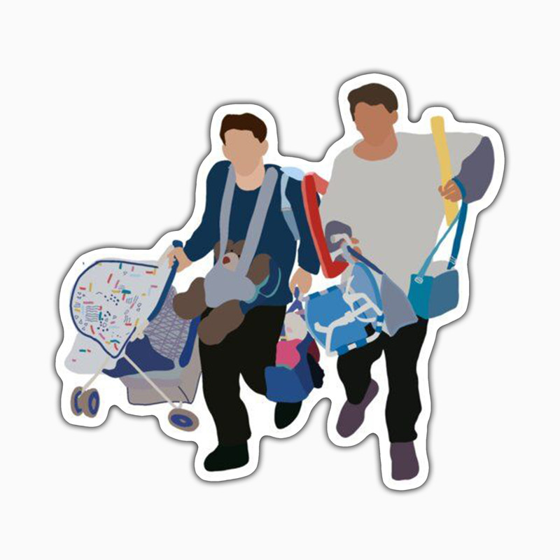 استیکر لپ تاپ و موبایل بووم طرح سریال Friends مدل Joey3 کد ET67