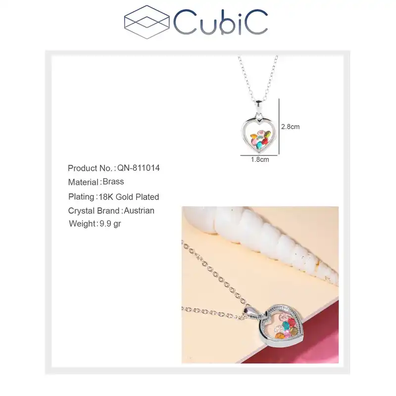 گردنبند زنانه کوبیک مدل QN-051237