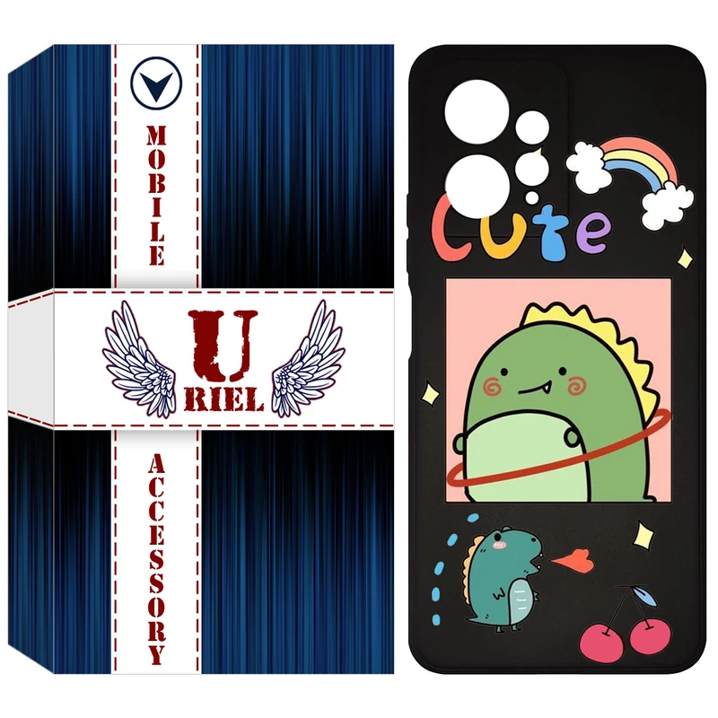 کاور یوریل مدل KSH کد 20 طرح دایناسور مناسب برای گوشی موبایل شیائومی Redmi Note 12 4G