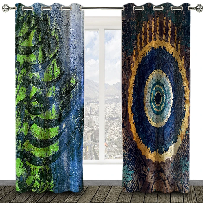 پرده مدل هازان HZD1007 سایز 280×140 سانتی متر