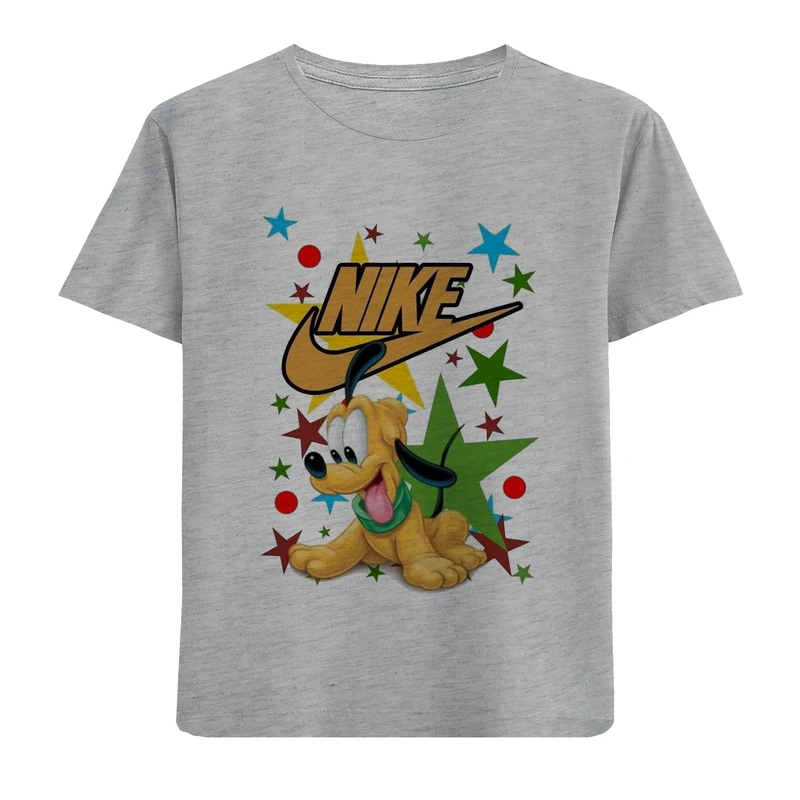 تی شرت آستین کوتاه بچگانه مدل پولوتو D158