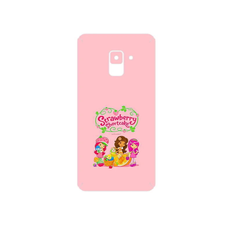 برچسب پوششی ماهوت مدل Strawberry Shortcake مناسب برای گوشی موبایل سامسونگ Galaxy A8 2018