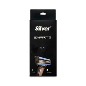 خودتراش سیلور مدل SMART3 مردانه به همراه سری یدک بسته 4 عددی