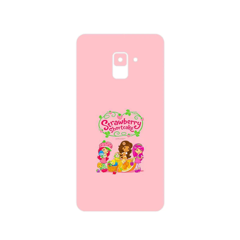 برچسب پوششی ماهوت مدل Strawberry Shortcake مناسب برای گوشی موبایل سامسونگ Galaxy A8 Plus 2018