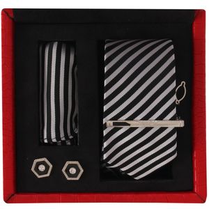 نقد و بررسی ست کراوات و دستمال جیب و گیره کراوات و دکمه سردست مردانه فرانکوفروزی مدل PJ-107779 توسط خریداران