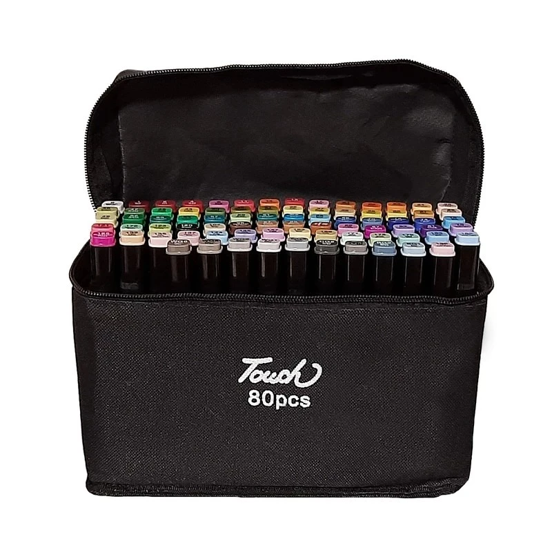 ماژیک راندو مدل دوطرفه 80PCS بسته 80 عددی