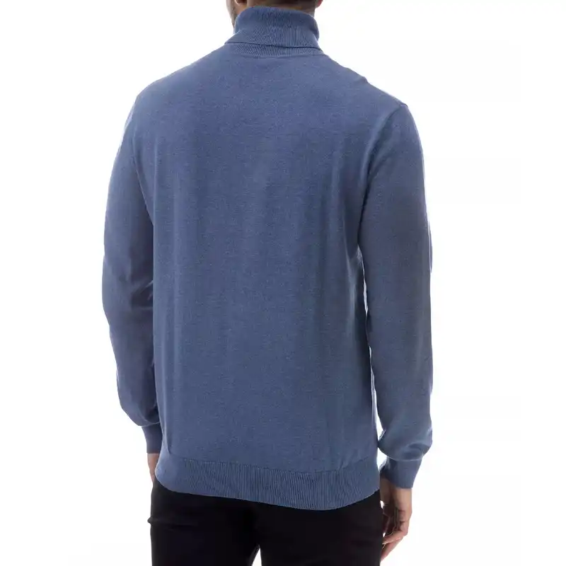 پلیور یقه اسکی مردانه جوتی جینز مدل کلاسیک کد 1221111 رنگ آبی