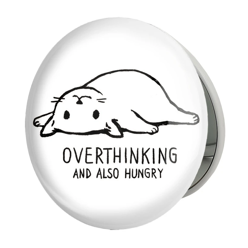 آینه جیبی خندالو طرح گربه گشنه مدل تاشو کد 29328