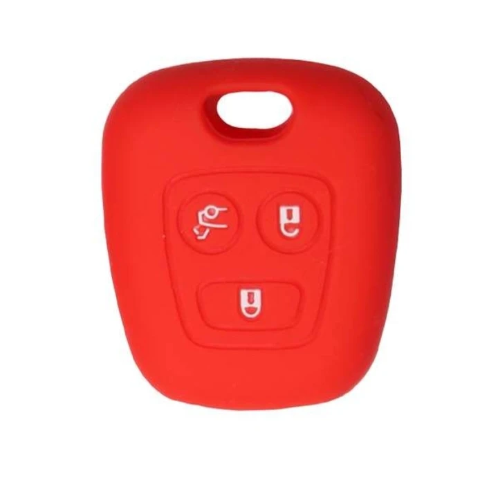 کاور سوئیچ خودرو مدل سیلیکونی آجدار کد redDNA4  مناسب برای دنا