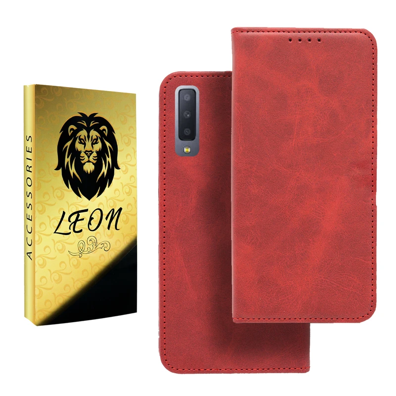 کیف کلاسوری لئون مدل Spork Yo مناسب برای گوشی موبایل سامسونگ Galaxy A750 / A7 2018