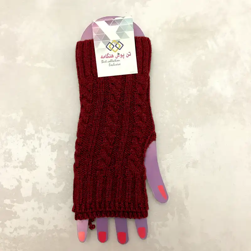 دستکش بافتنی زنانه تن پوش هنگامه کد ZR