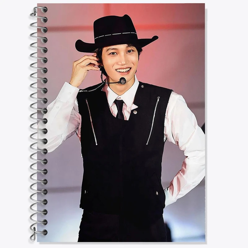 دفتر زبان 50 برگ خندالو مدل دو خط طرح کای گروه اکسو EXO کد 16837