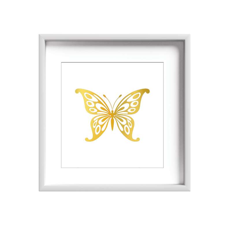 تابلو طلاکوب زرکات طرح پروانه مدل Butterfly