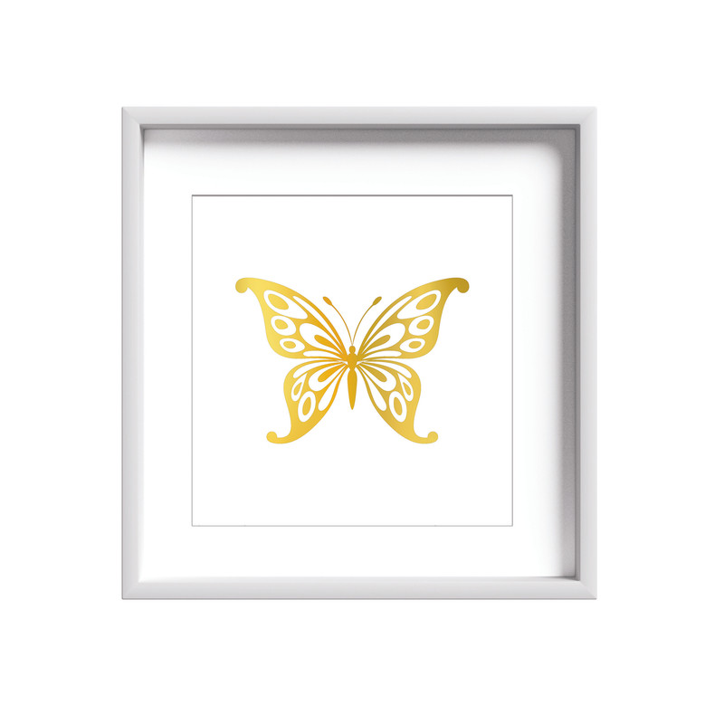 تابلو طلاکوب زرکات طرح پروانه مدل Butterfly