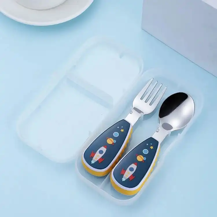 ست قاشق و چنگال کودک طرح فضانورد