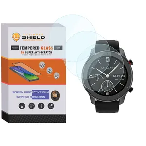 محافظ صفحه نمایش شیشه ای آلتیمیت شیلد مدل SH-UL مناسب برای ساعت هوشمند آمیزفیت GTR 42mm بسته سه عددی