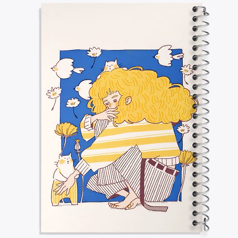 دفتر مشق 100 برگ خندالو طرح دخترانه کد F7375