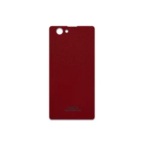MAHOOT Red-Leather Cover Sticker for Sony Xperia Z1 Compact