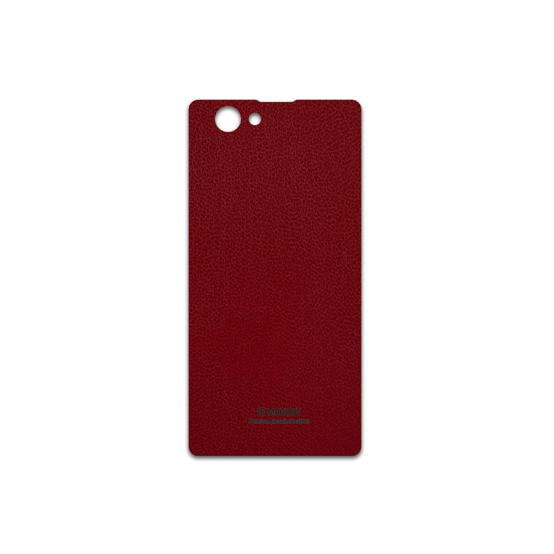 برچسب پوششی ماهوت مدل Red-Leather مناسب برای گوشی موبایل سونی Xperia Z1 Compact