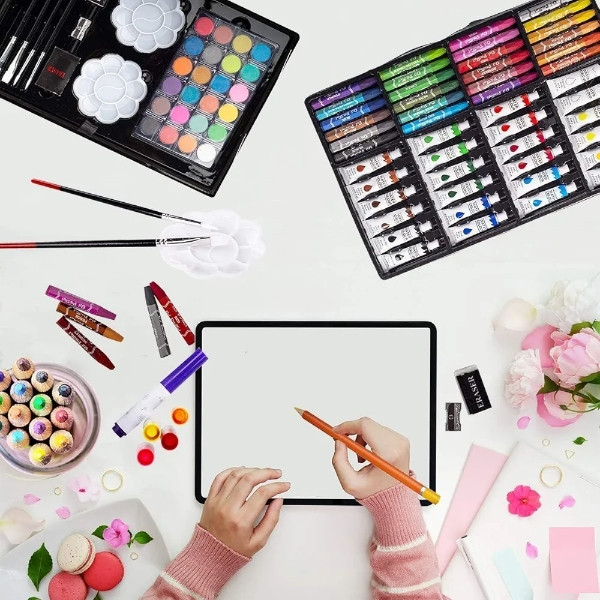 بسته رنگ‌آمیزی مدل کرومی چشمک زن بسته 145 عددی