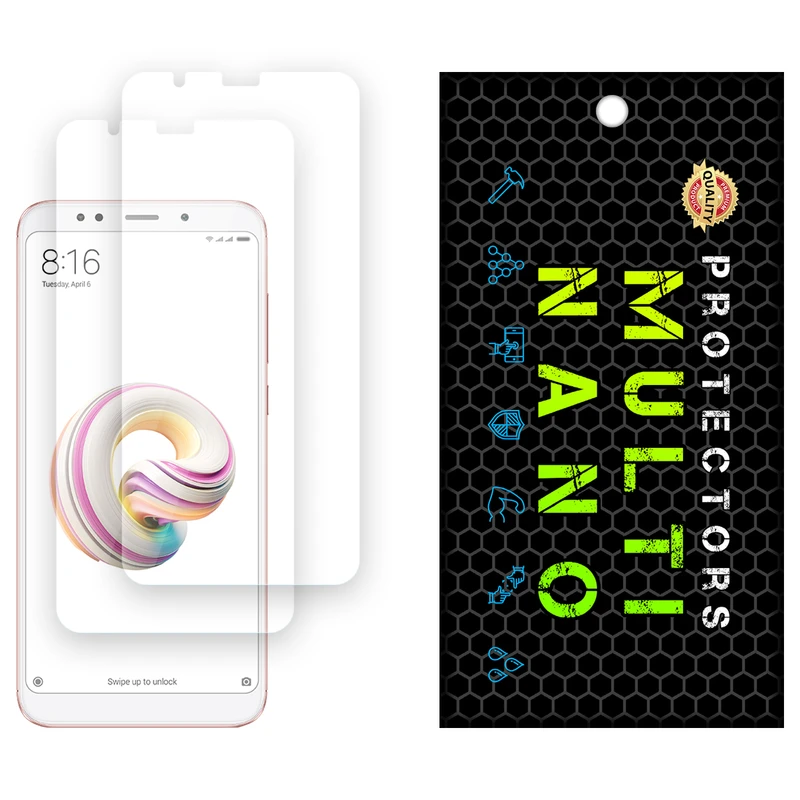 محافظ صفحه نمایش شفاف مولتی نانو مدل X-S2N مناسب برای گوشی موبایل شیائومی Redmi 5 Plus بسته دو عددی