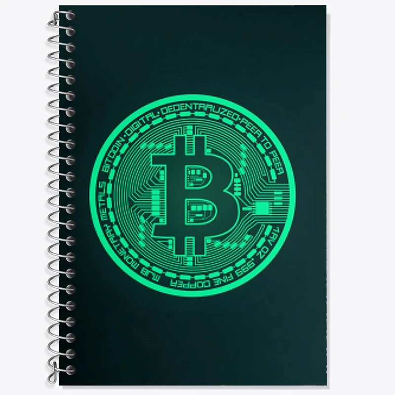 دفتر لغت 50 برگ خندالو مدل ارز دیجیتال بیت کوین کد 10873