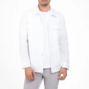 پیراهن آستین بلند یقه برگردان مردانه ام کی مدل 40093