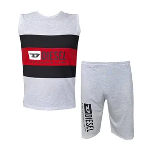 ست تاپ و شلوارک مردانه مدل DD کد 1576 رنگ قرمز