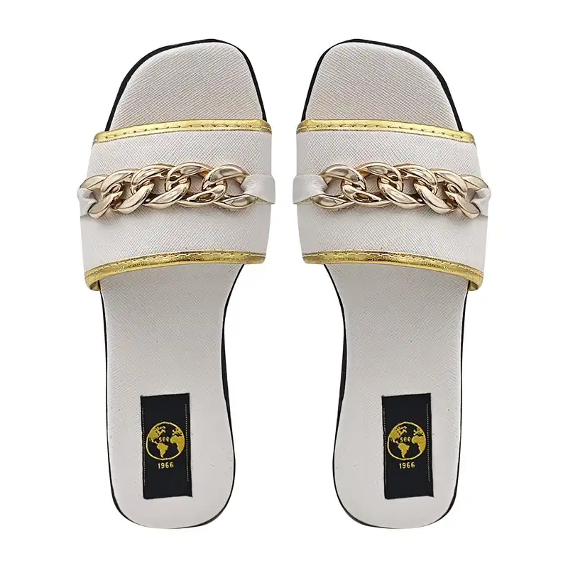 صندل زنانه سیی مدل زنجیری کد 2104.1