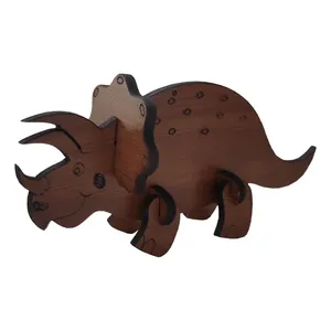 ساختنی مدل پازل چوبی سه بعدی طرح دایناسور کد TH-43