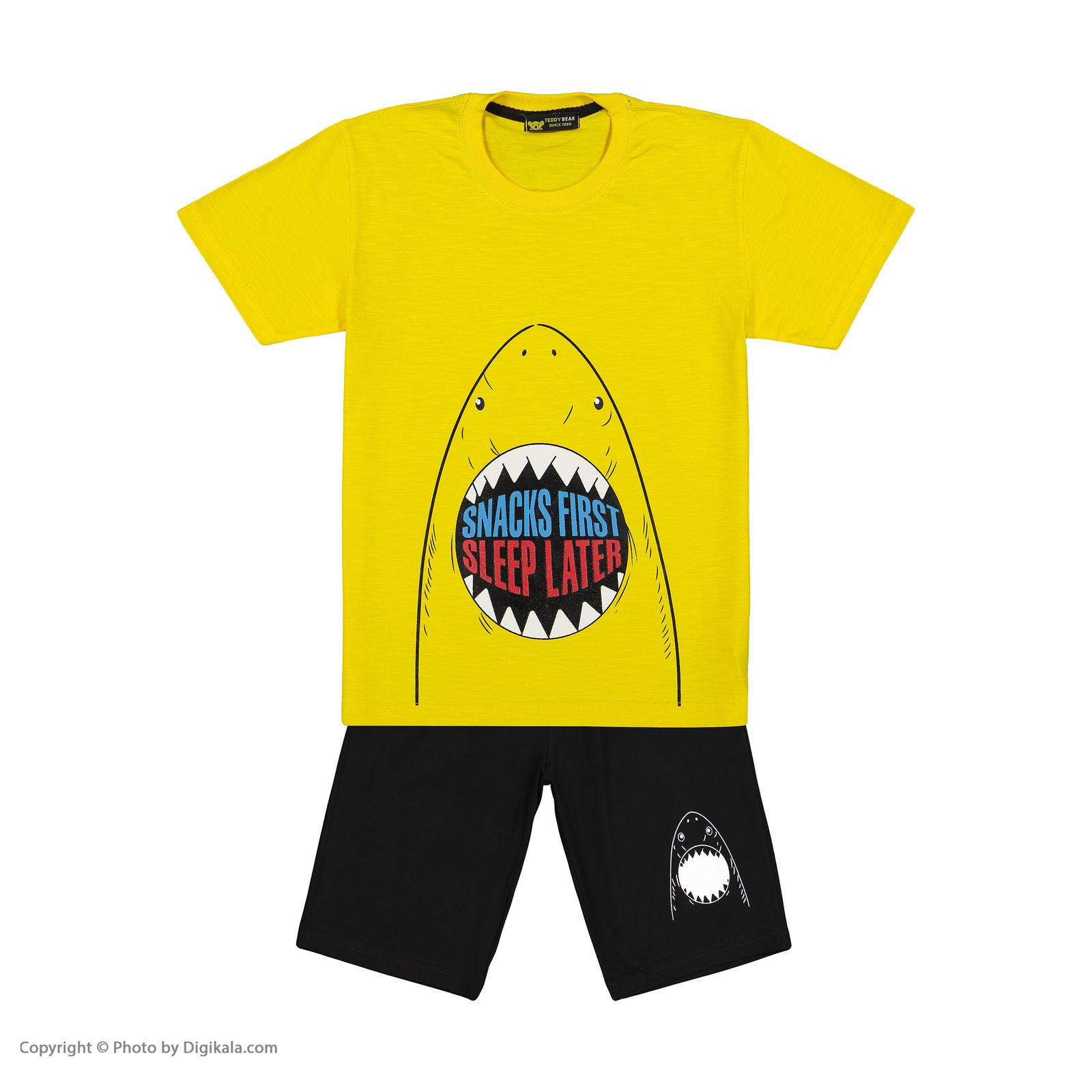 ست تی شرت و شلوارک پسرانه خرس کوچولو مدل 2011189-43 - - 18