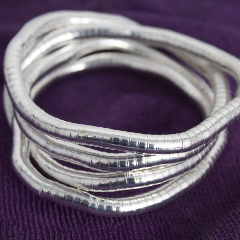 دستبند زنانه مدل آریا طرح مار کد 01