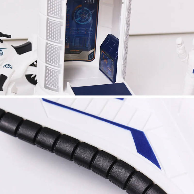 اسباب بازی مدل فضاپیما و هواپیمای فضایی طرح موشک شاتل فضانورد کد H323/3 مجموعه 8 عددی