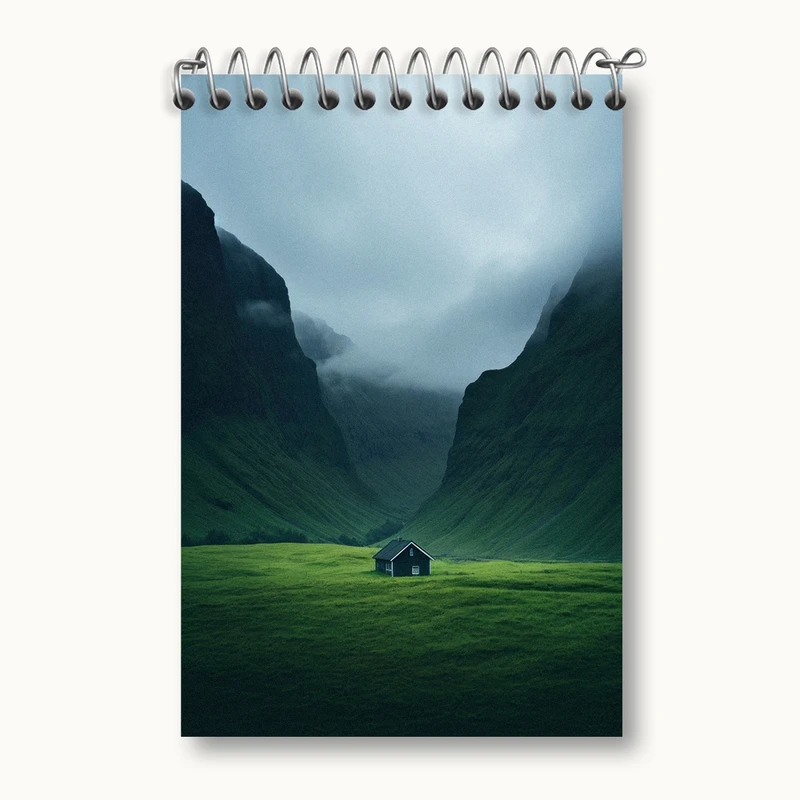 دفتر یادداشت 50 برگ خندالو مدل کلبه کد F2630