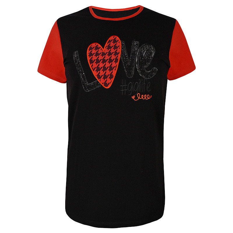 ست تی شرت و شلوارک زنانه مدل 358935502  پنبه لاکرا  رنگ مشکی