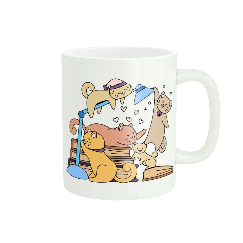 ماگ طرح گربه های بازیگوش کد 260