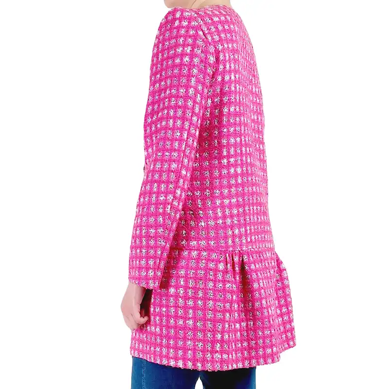 مانتو زنانه نغمه مدل چین دار پاییزه 04