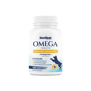 قرص مکمل سگ بونست مدل امگا بسته 100 عددی