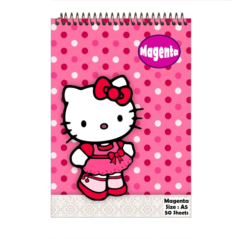 دفتر نقاشی مجنتا طرح کیتی کد 0084